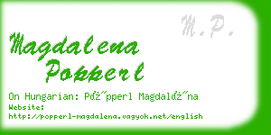 magdalena popperl business card